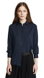 Vince Slim Fitted Blouse at Shopbop